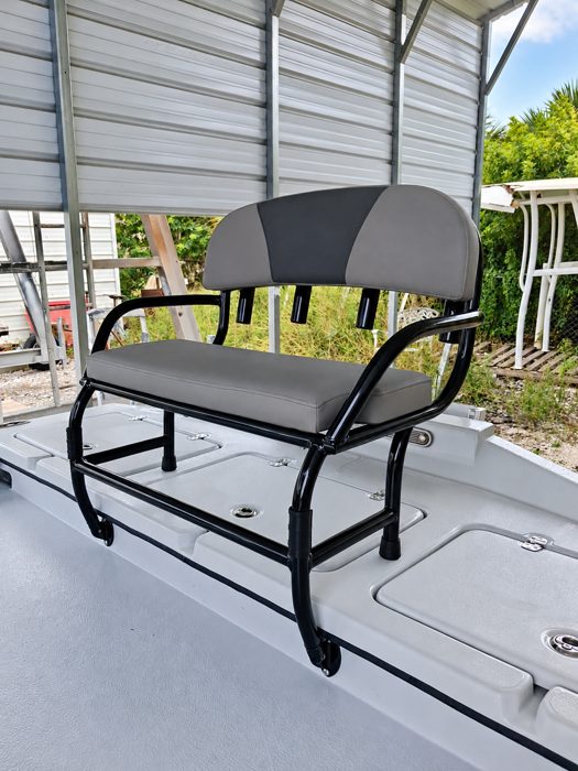 Black bench seat frame