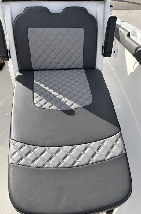 Diamond-stitched seat cushion