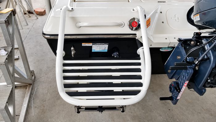 Swim platform ladder