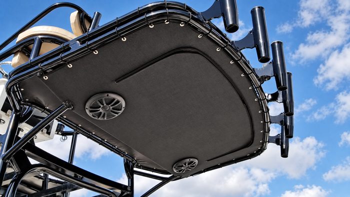 Hard top with built-in speakers