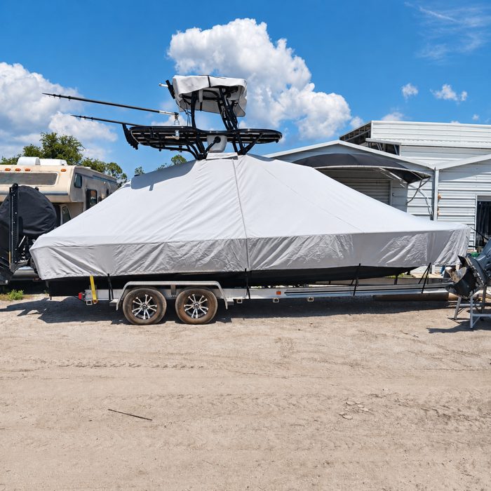 Full cover on a tower boat